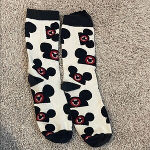 Disney Black and Cream Mickey Mouse Socks